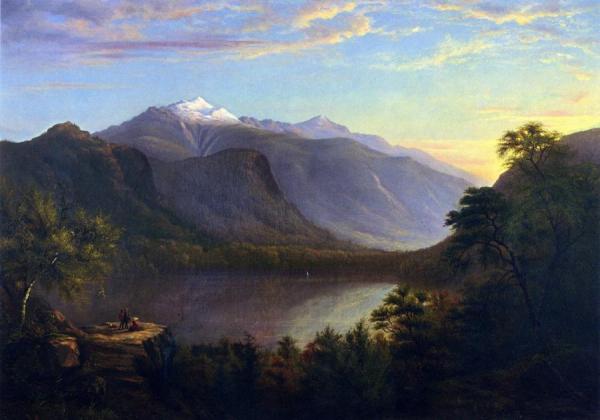Echo Lake, Franconia Mountains, New Hampshire by Sylvester Phelps Hodgdon