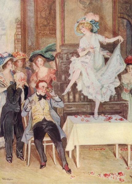 Gabrielle Ray As Frou-frou At The Supper Party by Talbot Hughes