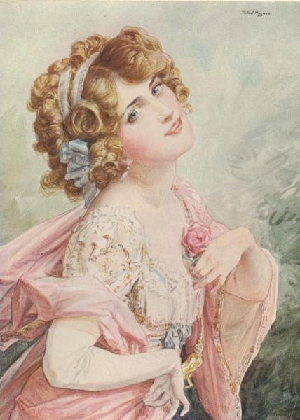 Lily Elsie In The Merry Widow by Talbot Hughes
