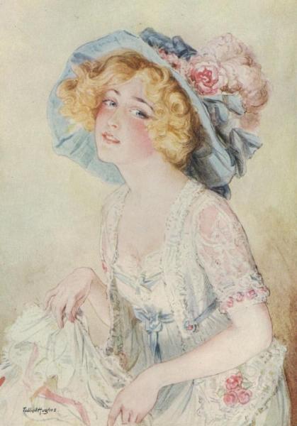 Lily Elsie In The Merry Widow by Talbot Hughes Oil Painting Reproductions