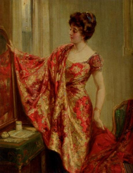The New Dress by Talbot Hughes