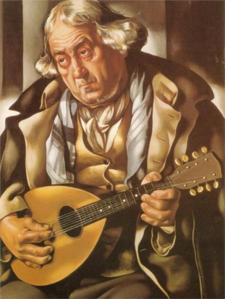 Beggar With Mandolin by Tamara De Lempicka