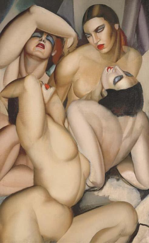 Irene And Her Sisters by Tamara De Lempicka