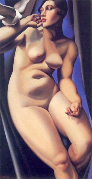 Tamara De Lempicka Nude With Dove