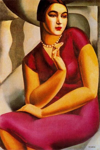 Portrait De La Duchesse De Valmy by Tamara De Lempicka