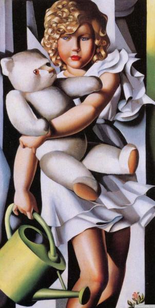Portrait Of Miss Poum Rachou by Tamara De Lempicka