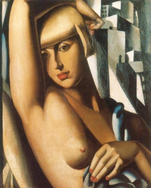 Portrait Of Suzy Solidor by Tamara De Lempicka