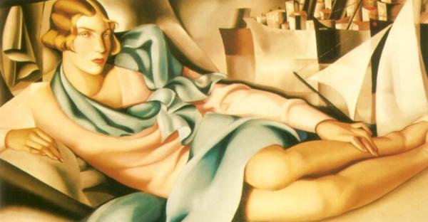 Potrait Of Arlette Boucard by Tamara De Lempicka