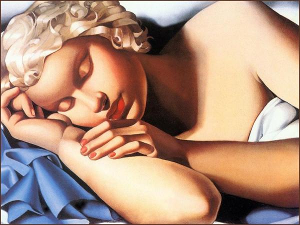 Sleeping Woman by Tamara De Lempicka