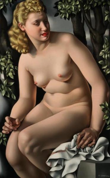 Suzanne Bathing by Tamara De Lempicka