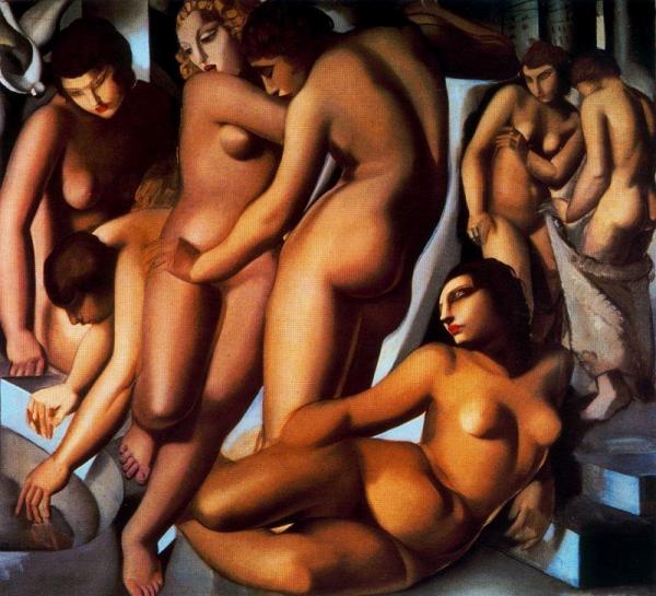 Tamara De Lempicka Women Bathing
