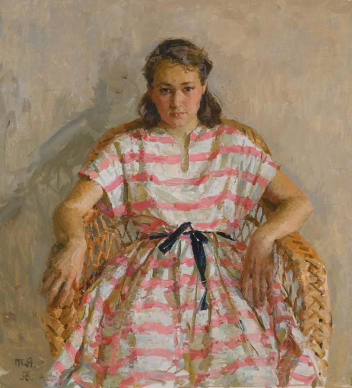 Portrait Of The Artist's Daughter, 1956 by Tatiana Yablonskaya