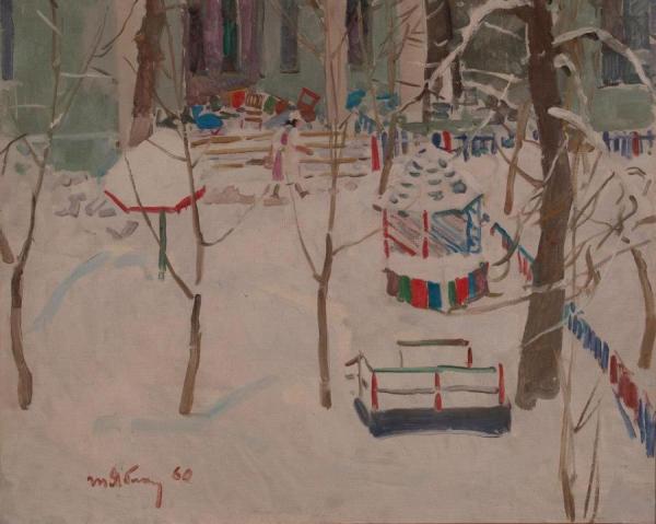 At The Kindergarten by Tatiana Yablonskaya