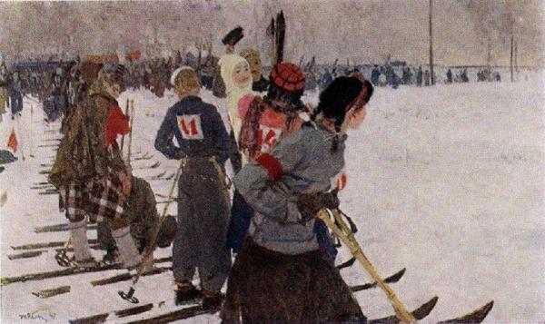 Before The Start by Tatiana Yablonskaya Oil Painting Reproductions