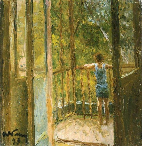Boy On The Balcony by Tatiana Yablonskaya Oil Painting Reproductions