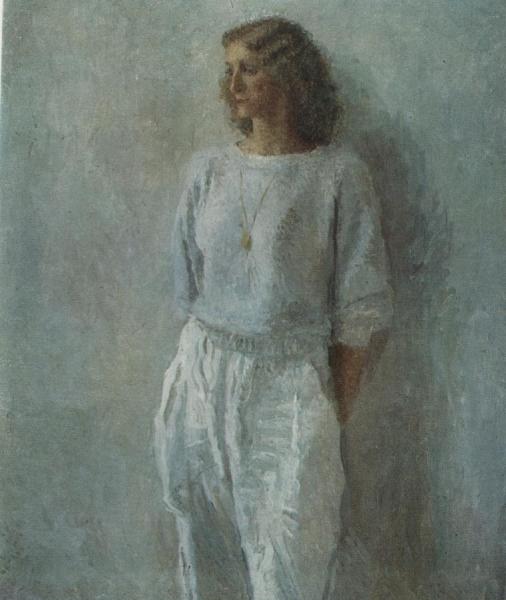 Portrait Of Art Critic Fedorova by Tatiana Yablonskaya Oil Painting Reproductions