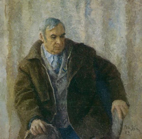 Portrait Of Painter E.v. Volobuev by Tatiana Yablonskaya