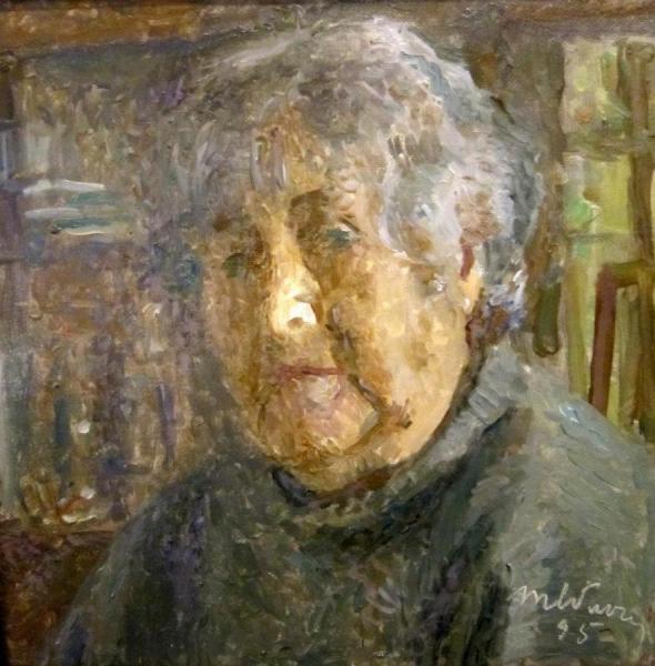 Self-portrait by Tatiana Yablonskaya Oil Painting Reproductions