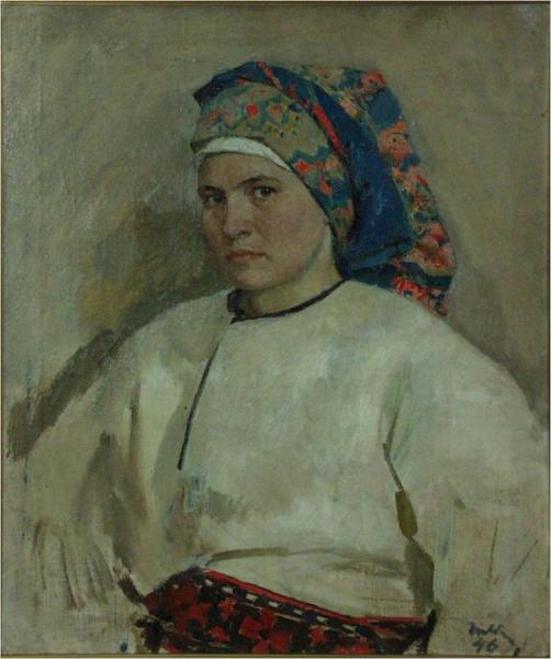 Self-portrait by Tatiana Yablonskaya