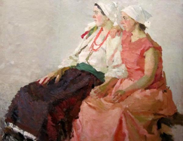 Two Girls by Tatiana Yablonskaya Oil Painting Reproductions