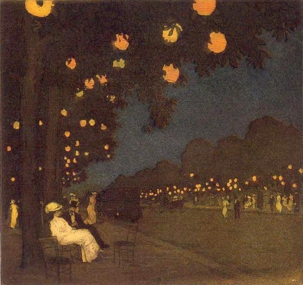 Evening Festival, Paris by Tavik Frantisek Simon
