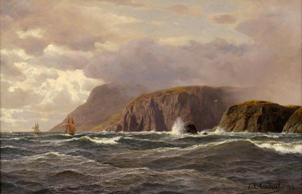 Themistocles Von Eckenbrecher Coastal Landscape