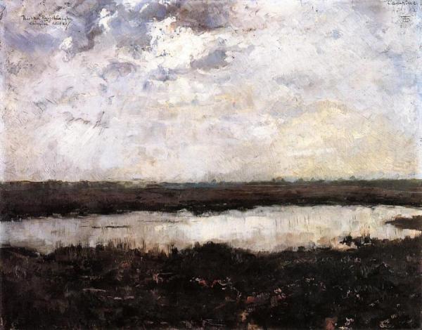 A Pond In Campine by Theo Van Rysselberghe