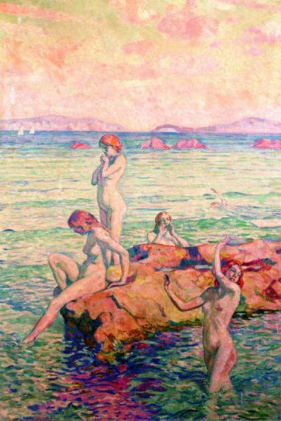Bathers by Theo Van Rysselberghe