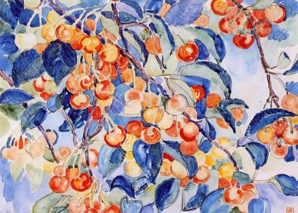 Cherries by Theo Van Rysselberghe