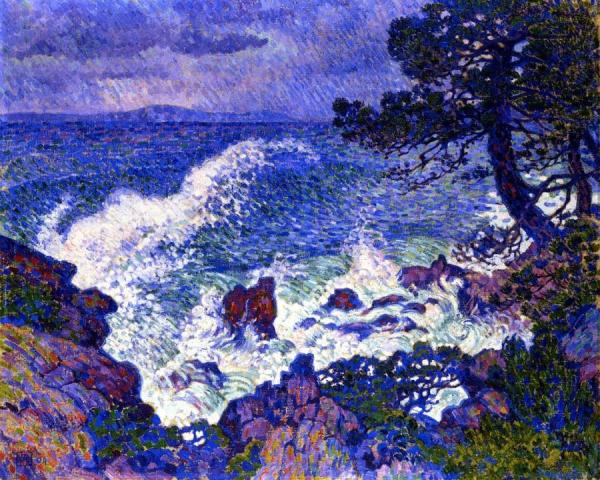East Wind by Theo Van Rysselberghe