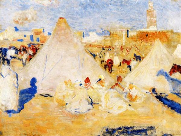 Encampment Near A Moroccan Village by Theo Van Rysselberghe