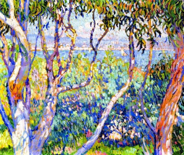 Eucalyptus, At Saint-tropez by Theo Van Rysselberghe