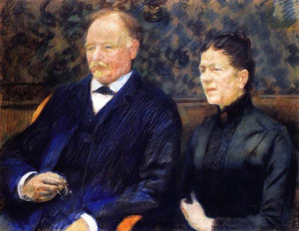 Fredericgustave Schlobach And His Wife by Theo Van Rysselberghe