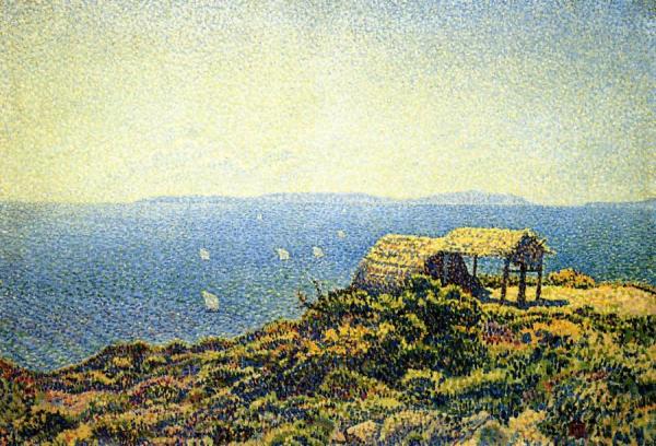 Ile Du Levant, View From Cape Benat, Brittany by Theo Van Rysselberghe