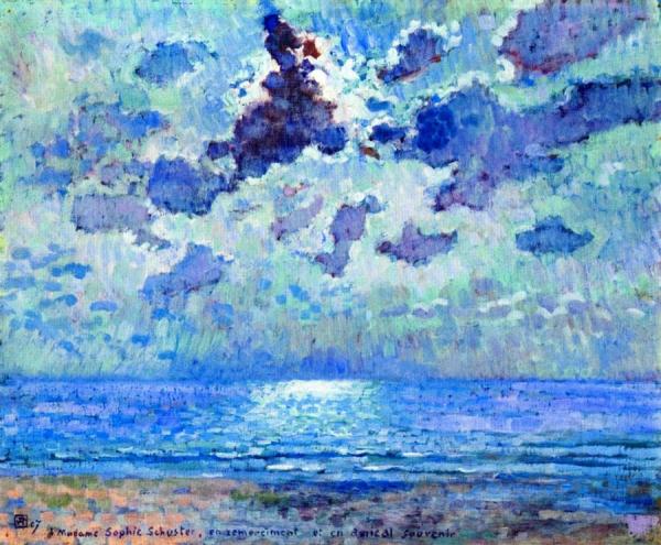 Jersey 1907, Moonlight by Theo Van Rysselberghe