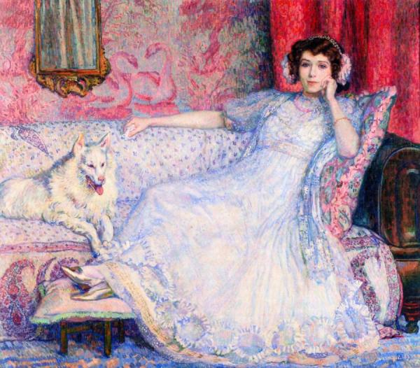 Lady In White by Theo Van Rysselberghe