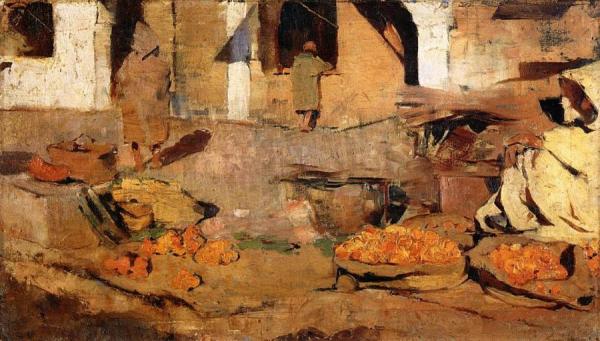Moroccan Fruit Market by Theo Van Rysselberghe