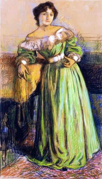 Musician (laure Flé) by Theo Van Rysselberghe
