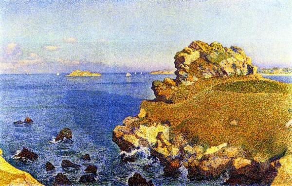Near The Rocks Of Per Kiridec, Roscoff by Theo Van Rysselberghe