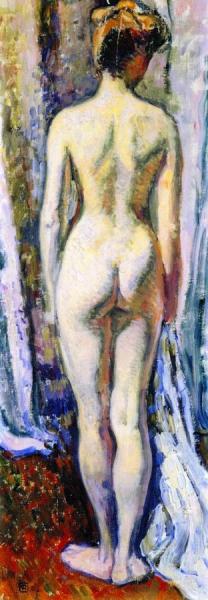 Nude Study by Theo Van Rysselberghe