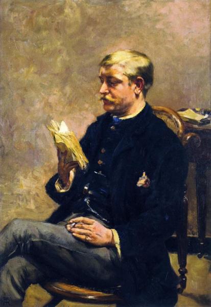 Octave Maus Reading by Theo Van Rysselberghe