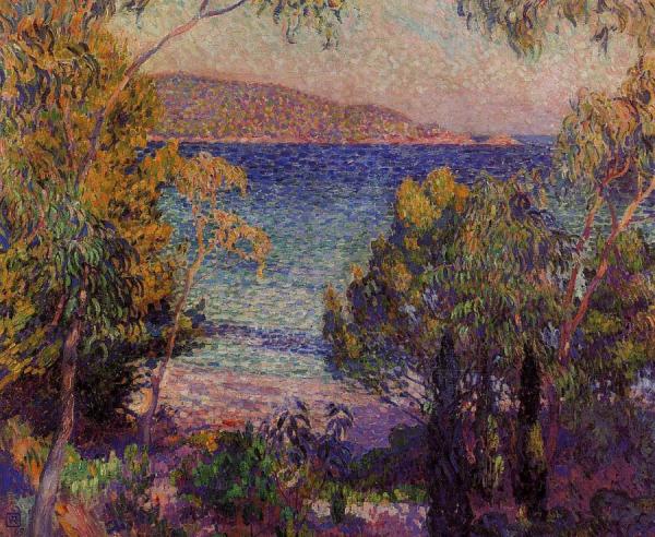Pines And Eucalyptus At Cavelieri by Theo Van Rysselberghe