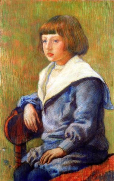 Portrait Of A Child by Theo Van Rysselberghe