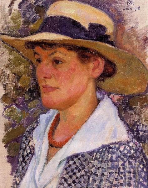 Portrait Of A Woman by Theo Van Rysselberghe