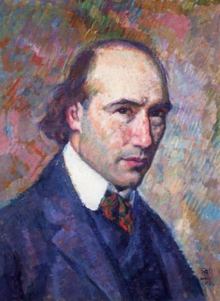 Portrait Of Andre Gide by Theo Van Rysselberghe