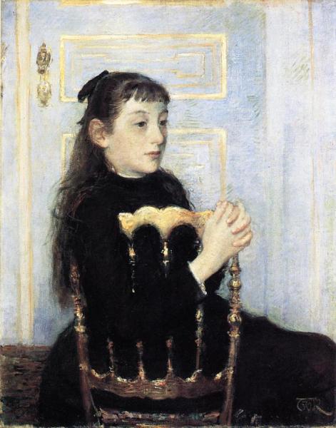 Portrait Of Camille Van Mons by Theo Van Rysselberghe