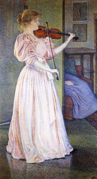 Portrait Of Irma Sethe by Theo Van Rysselberghe