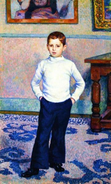Portrait Of Jean-marie Gevaert As A Boy by Theo Van Rysselberghe
