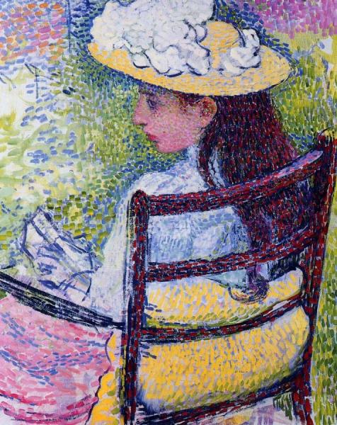 Portrait Of Jeanne Pissarro by Theo Van Rysselberghe