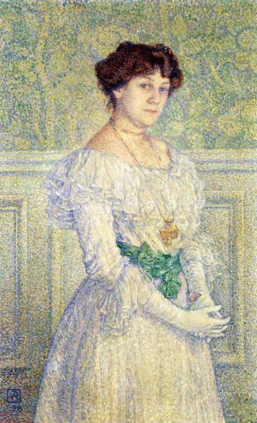 Portrait Of Laure Fle by Theo Van Rysselberghe